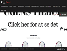 Tablet Screenshot of coolsport.dk